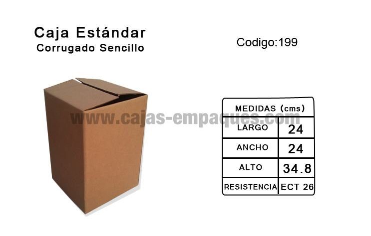 Caja estándar 24 × 24 × 34.8 cm