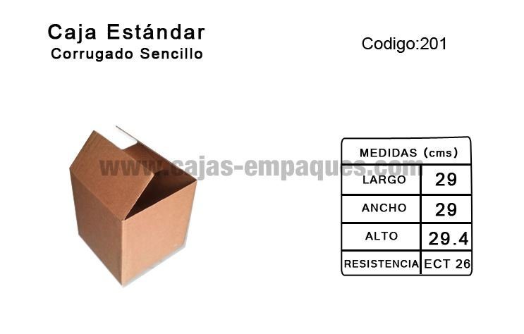 Caja estándar 29 × 29 × 29.4 cm
