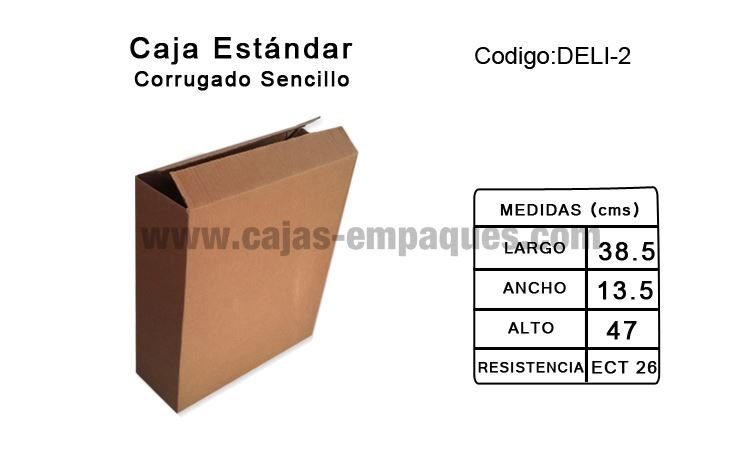 Caja estándar 38.5 × 13.5 × 47 cm