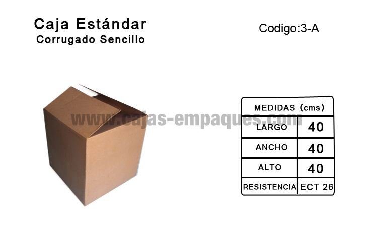 Caja estándar 40 × 40 × 40 cm