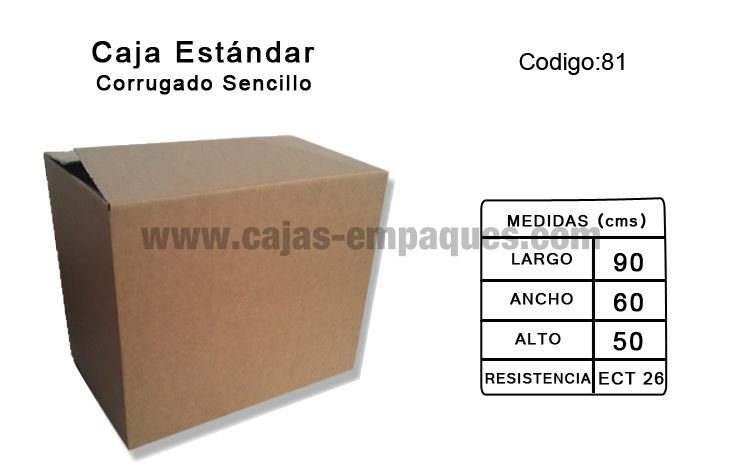 Caja estándar 90 × 60 × 50 cm