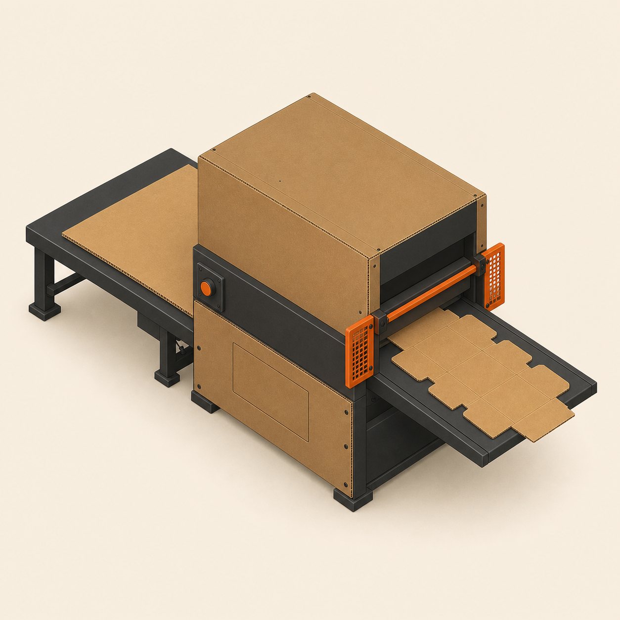 Máquina de suaje para cajas troqueladas
